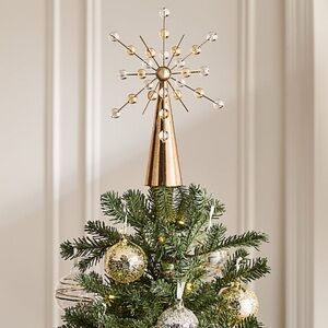 New! CB2 Gold Starburst Tree Topper
